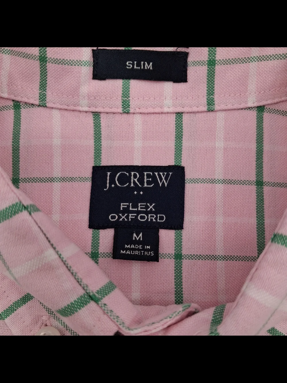 J.Crew Slim Pink Windowpane Button-Down Shirt